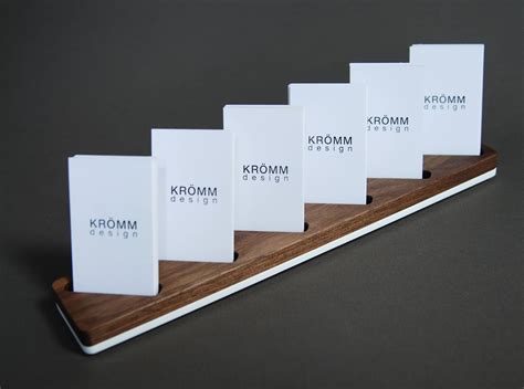 multiple vertical business card holder.